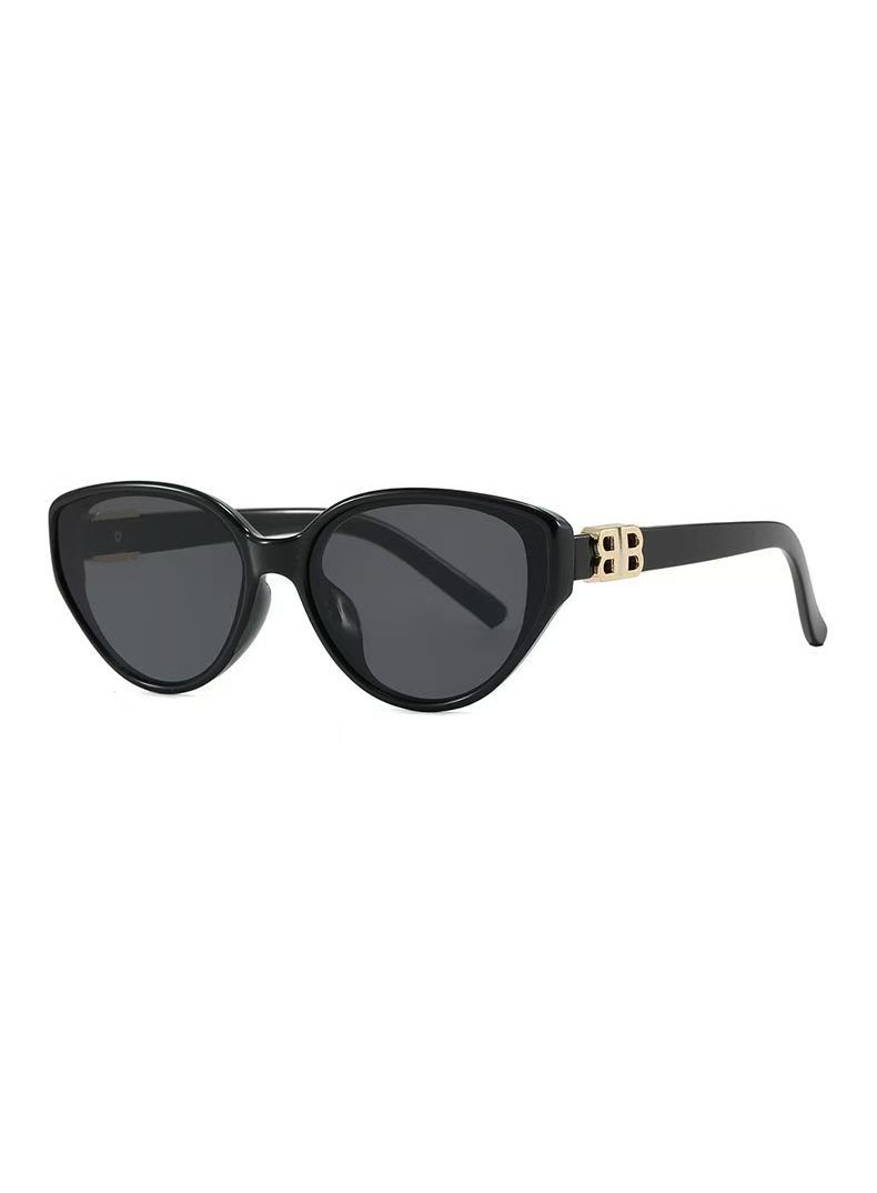 View Elegant Vintage Oval Cat‑Eye Gradient Lens Sunglasses image 2