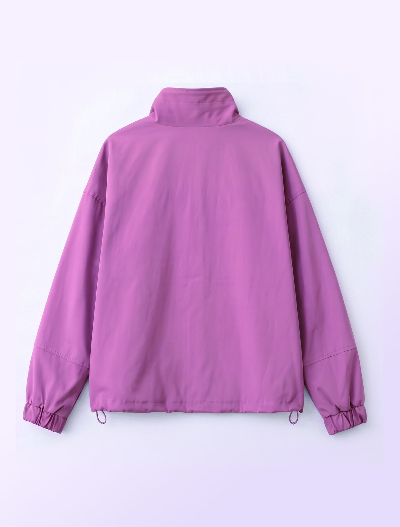 View Stand-Collar Drawstring Windbreaker image 5