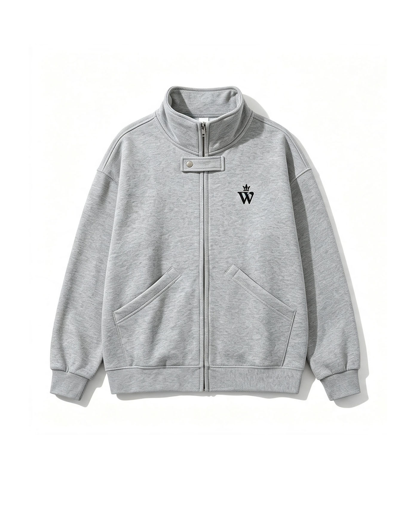 View Relaxed Full-Zip Sweatshirt Jacket image 3