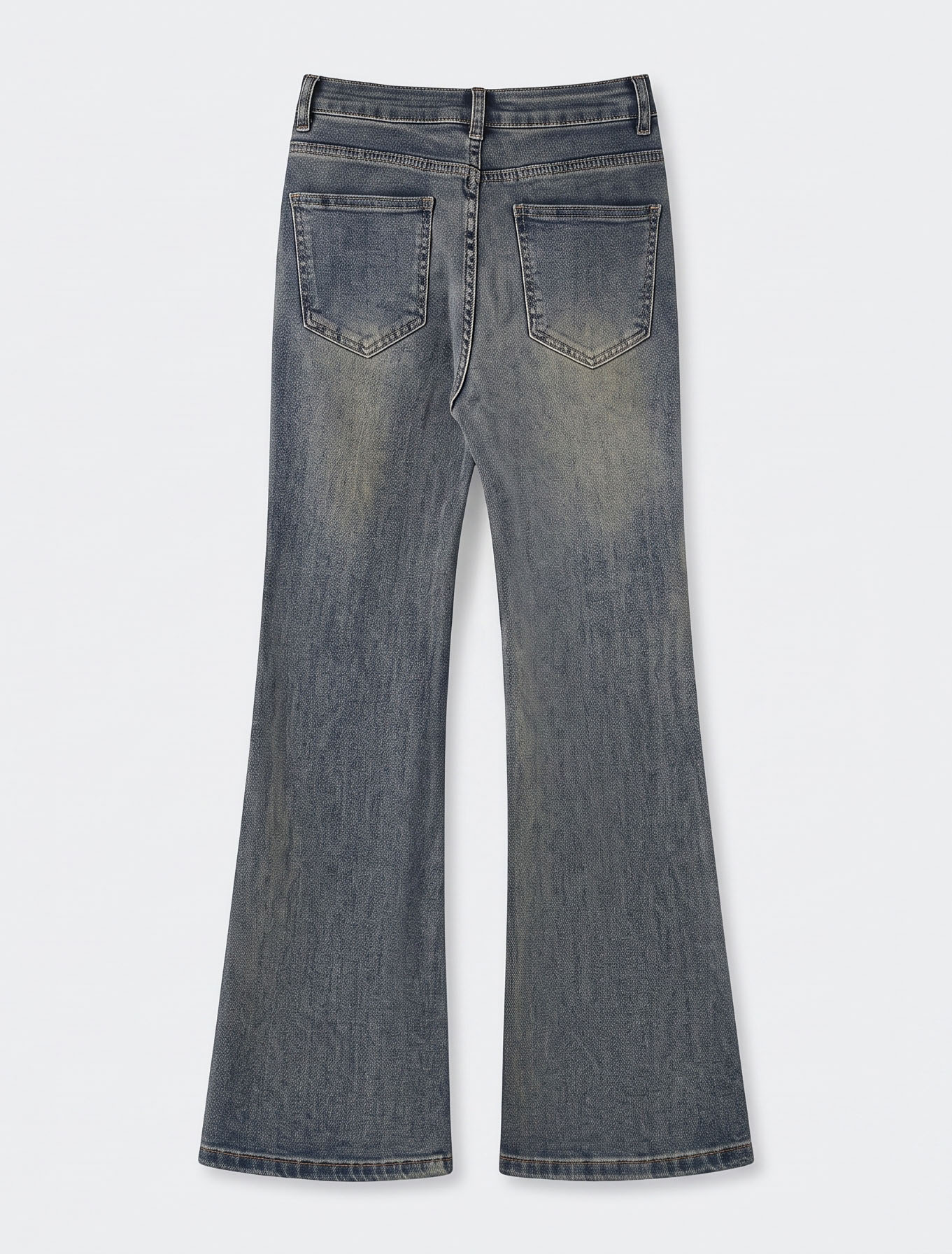 View High-Rise Vintage Wash Subtle Flare Jeans image 8