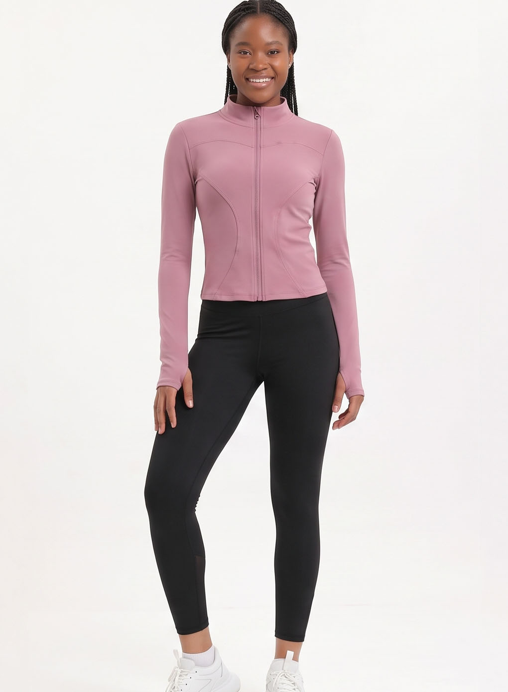 Contour Seam Full-Zip Active Jacket